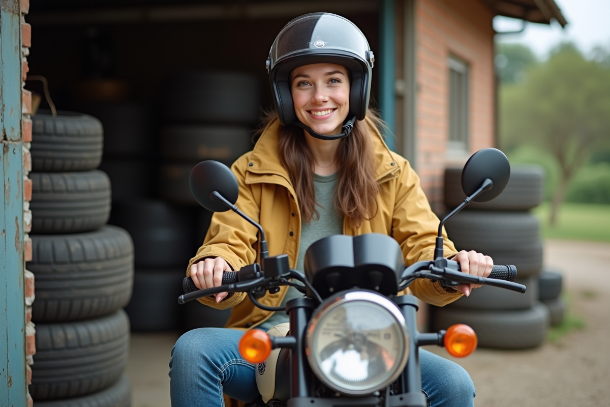 Jeune femme vérifiant l